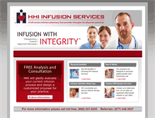 Tablet Screenshot of hhiinfusionservices.com